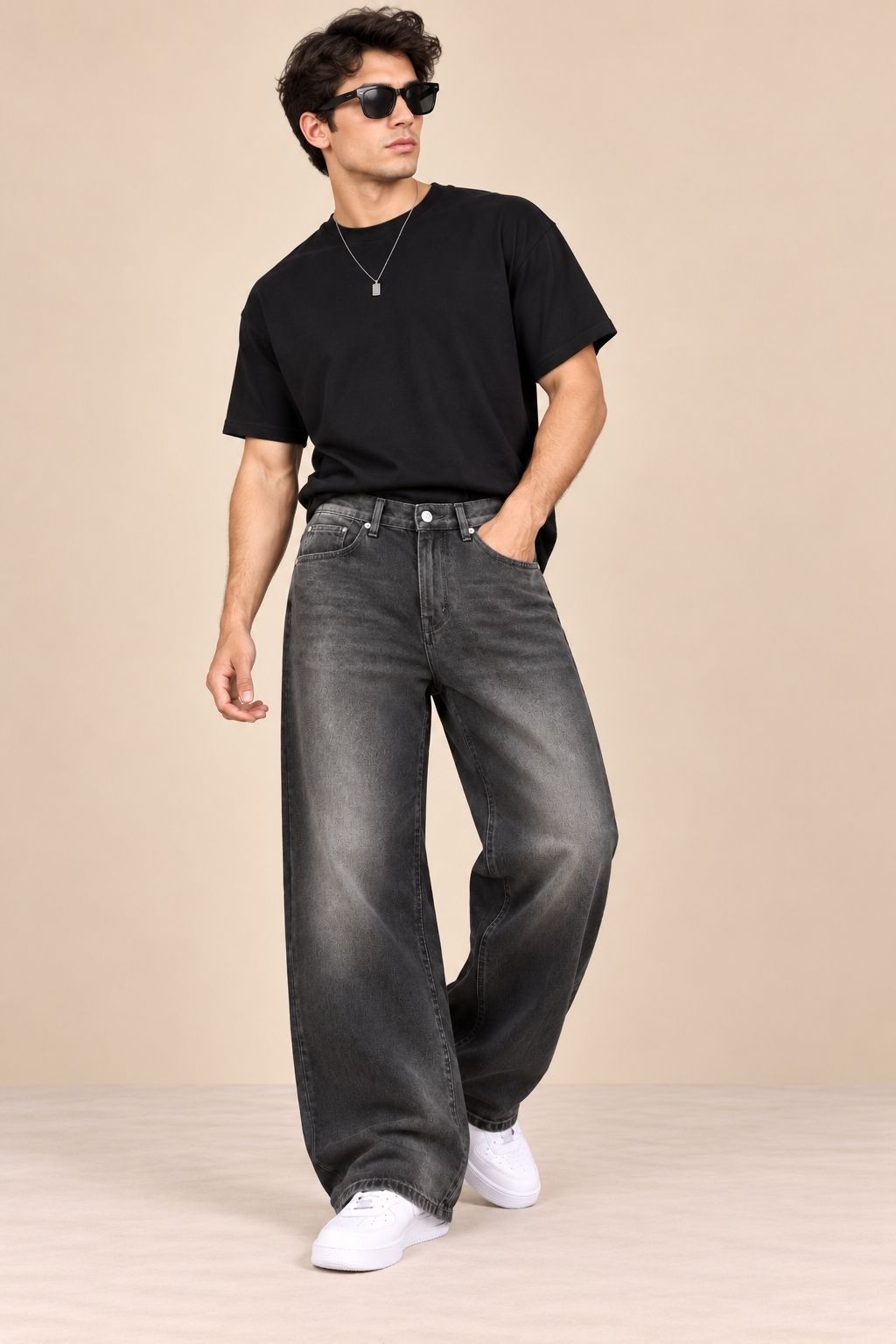 Stylox Men’s Flared Fit Non-Stretchable Denim Jeans