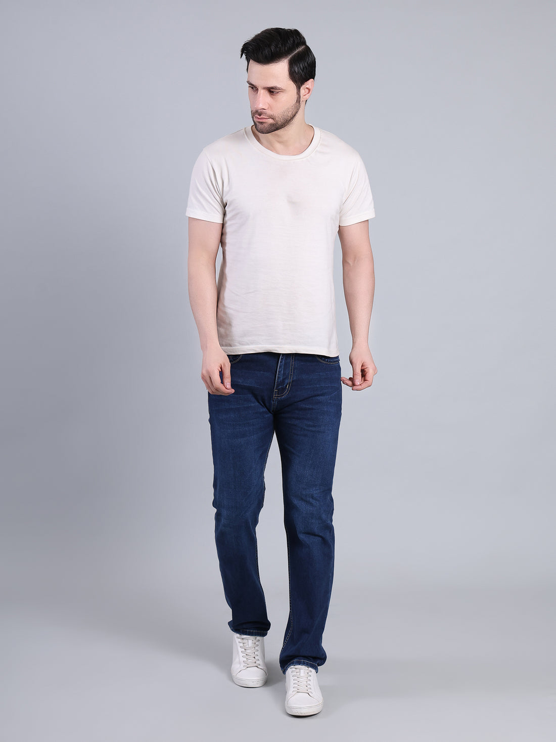 Stylox Men’s Comfort Fit Mid-Rise Jeans