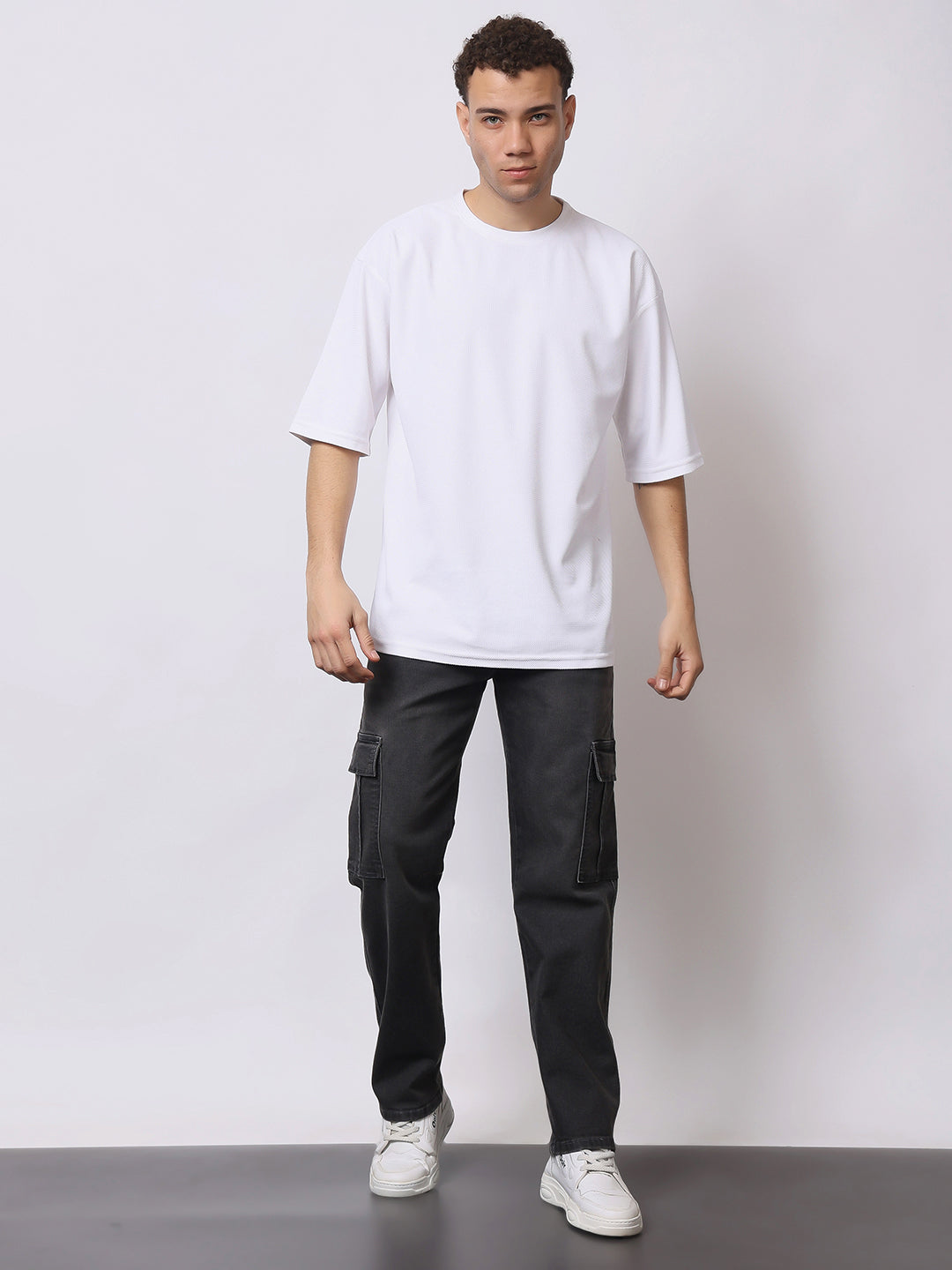 Stylox Men’s Regular Fit Cargo Jeans | Multi-Pocket Denim Cargo Pants for Casual & Streetwear Style - Stylox