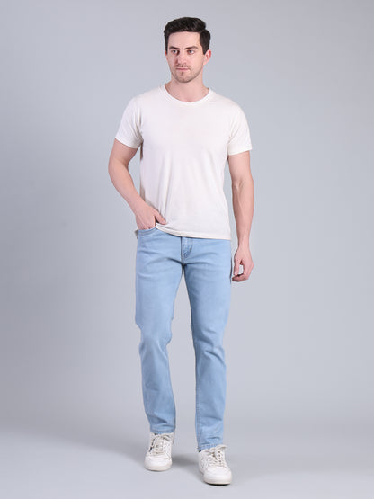 Stylox Men’s Slim Fit Jeans | Mid Rise Stretch Denim with Clean Wash for Casual &amp; Smart Wear