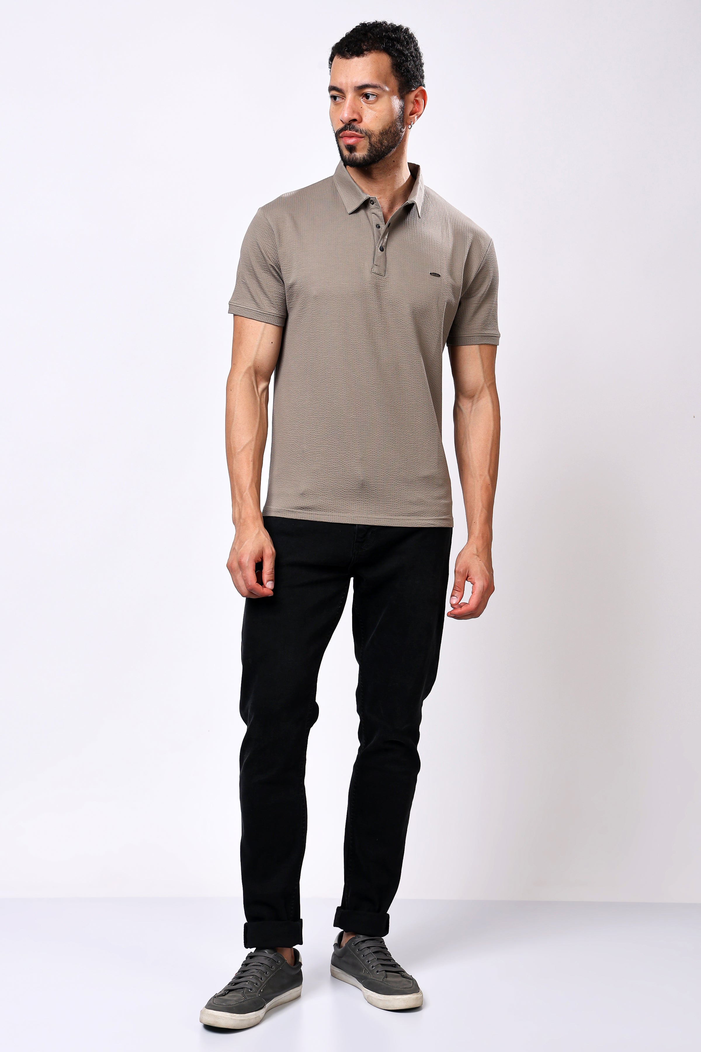 Stylox Solid Polo T-Shirt For Men