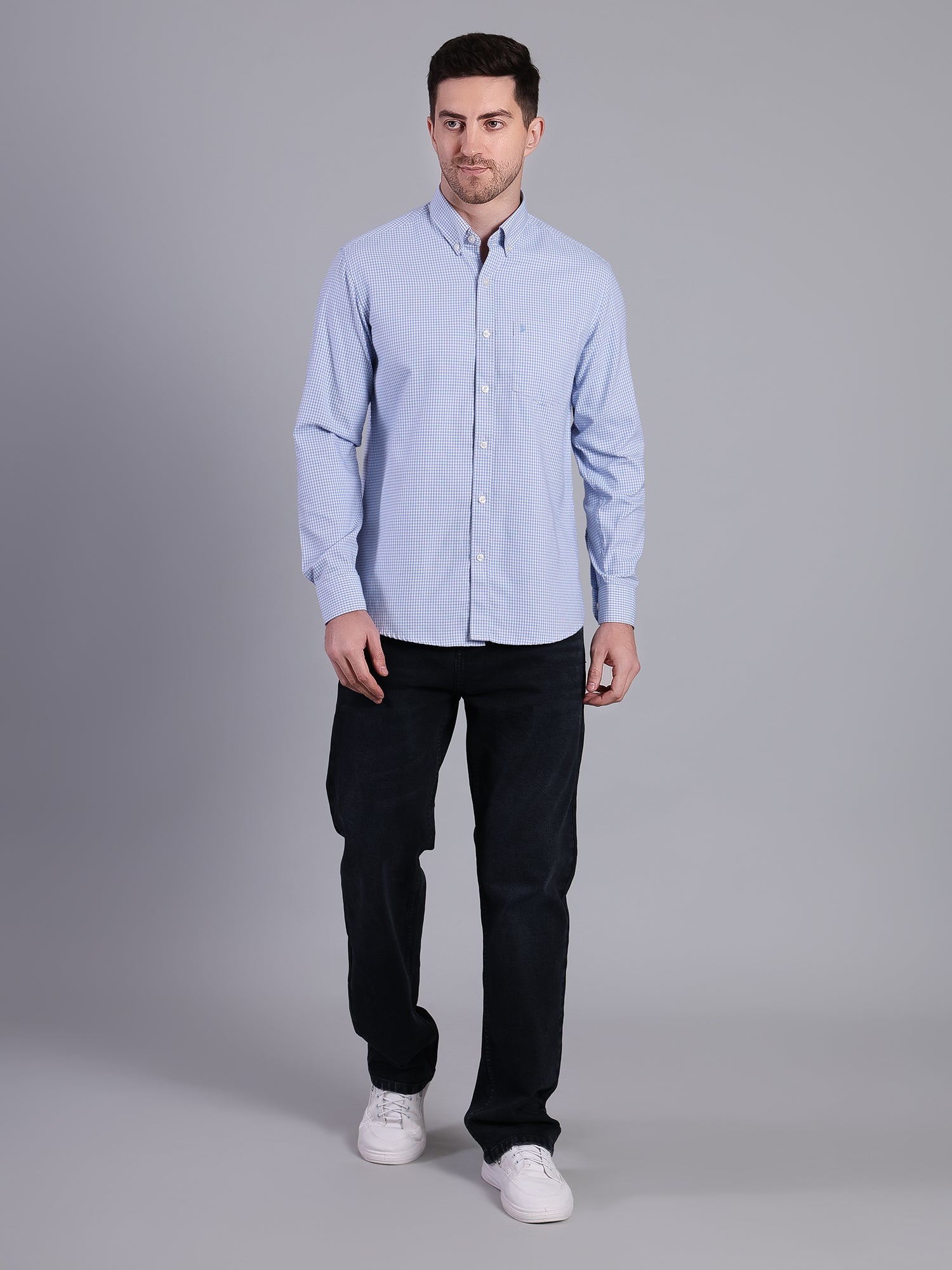 Men's Regular Fit Cotton Shirt | Office & Casual Wear | Premium Comfort - Stylox