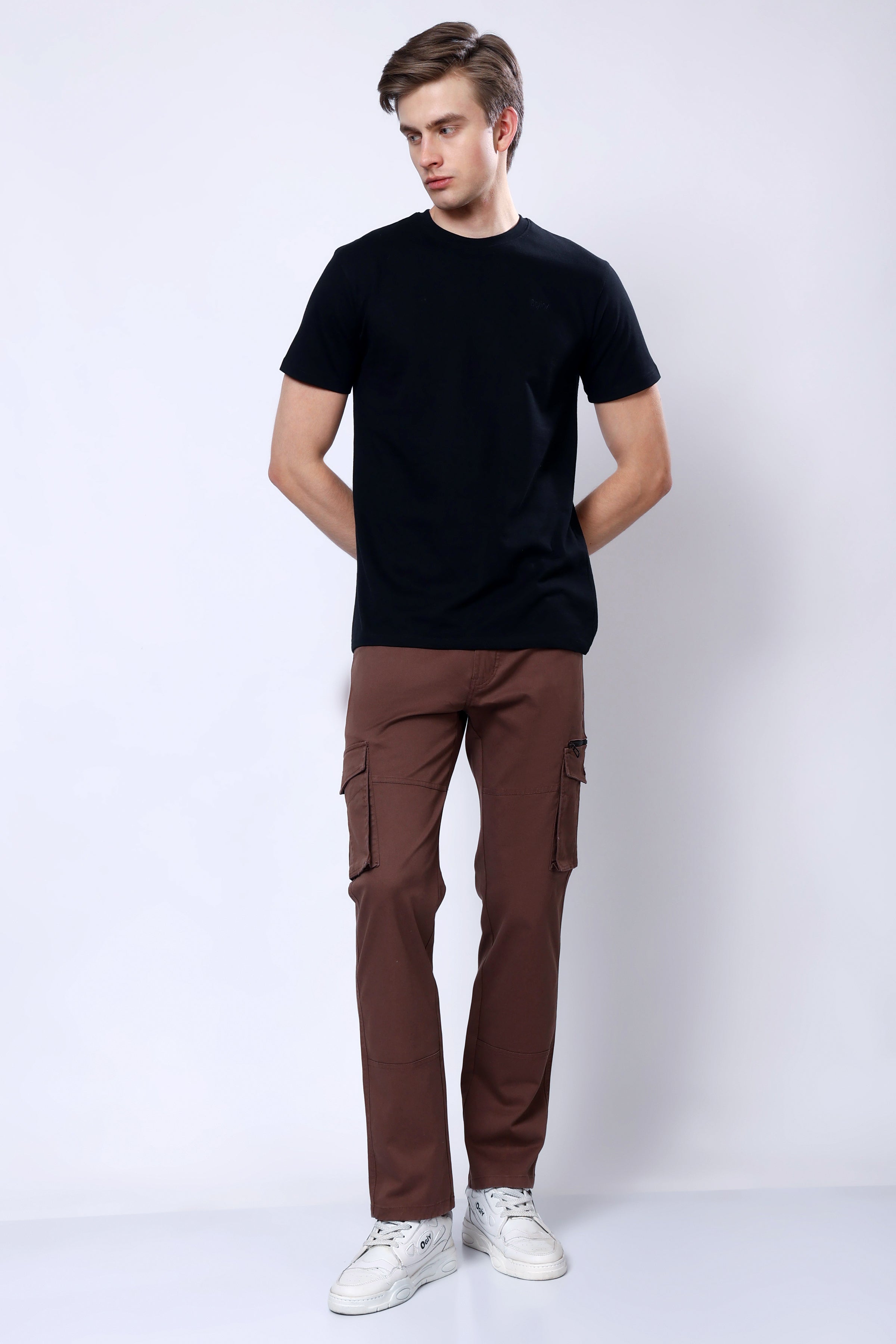 Stylox Men’s Regular Fit Utility Cargo Pants with Multi Pockets - Stylox