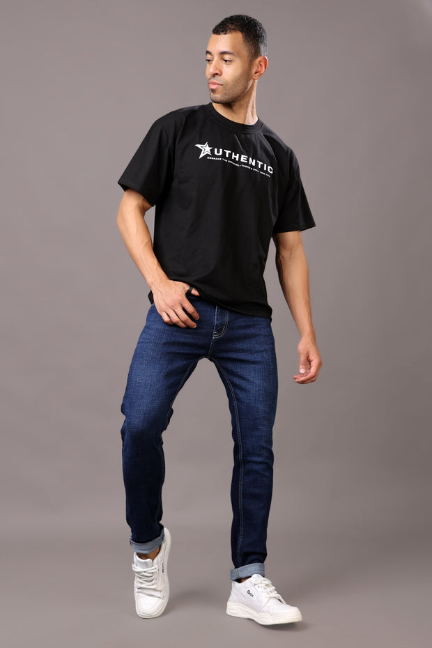 Stylox Slim Fit Jeans for Men's Dark Blue