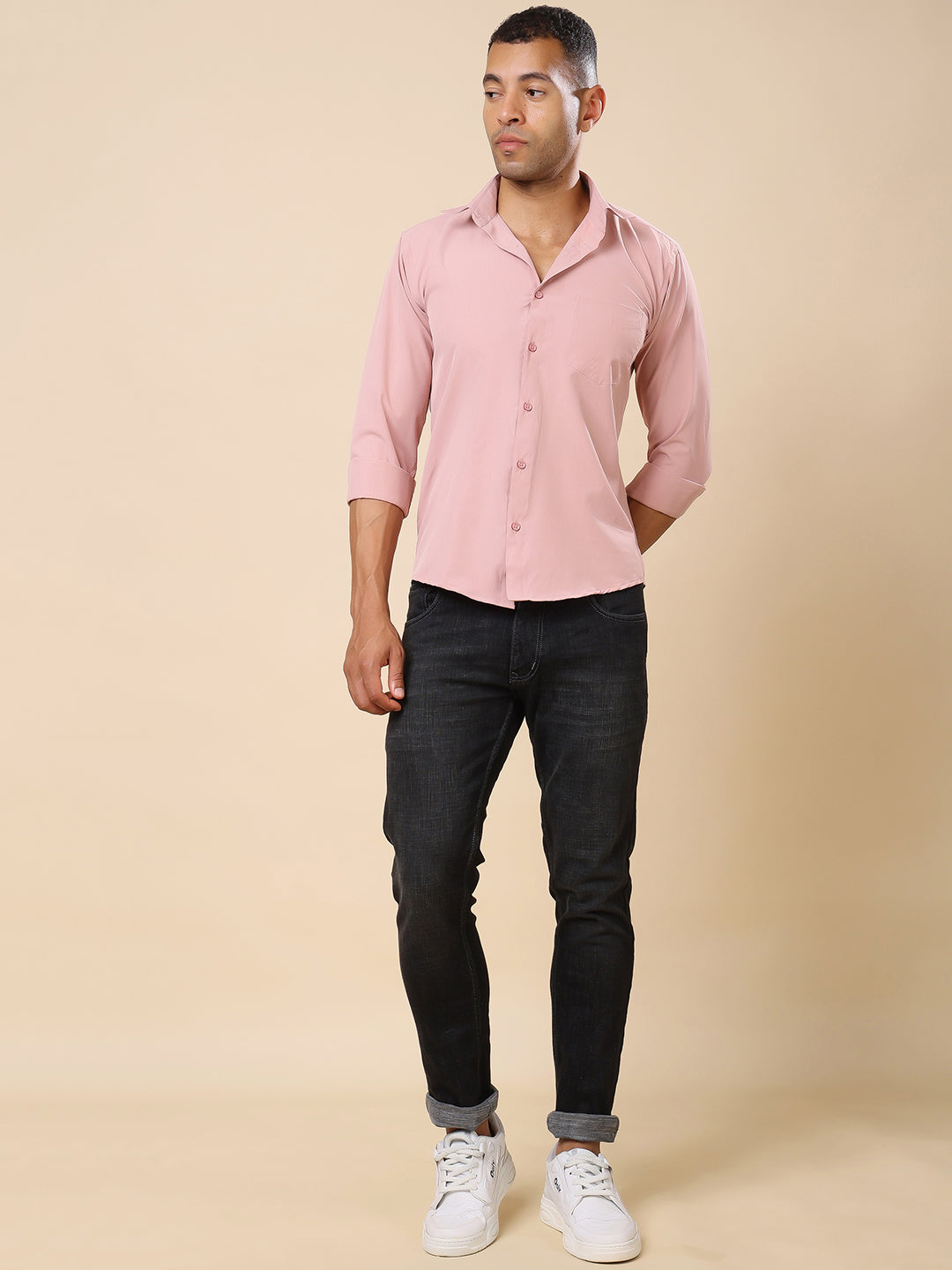 Stylox Men's Regular Fit Cotton Blend Shirt | Casual & Party Wear - Stylox