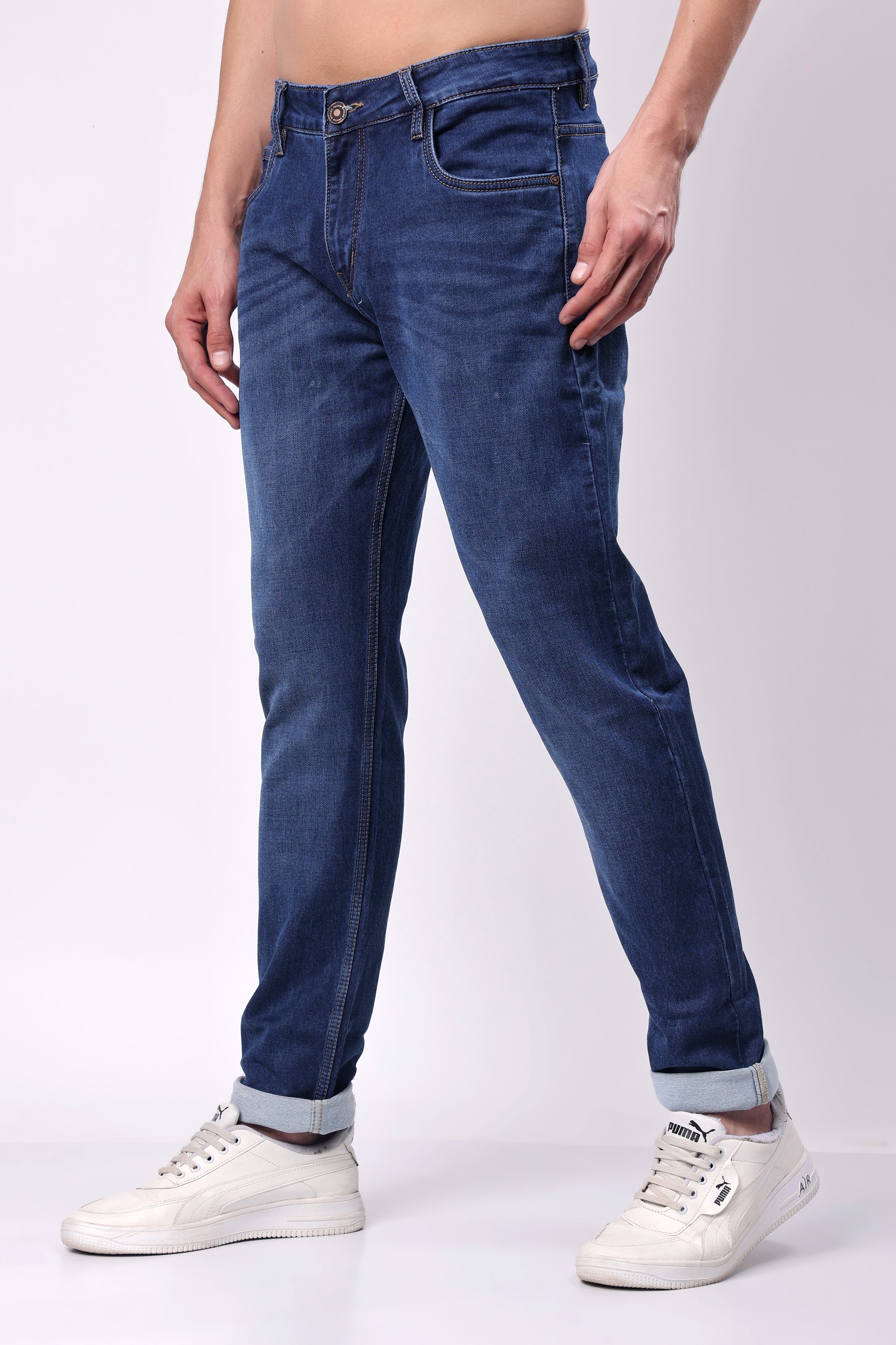 Stylox Men’s Slim Fit Blue Denim Jeans,  - 5110-11131 - Stylox