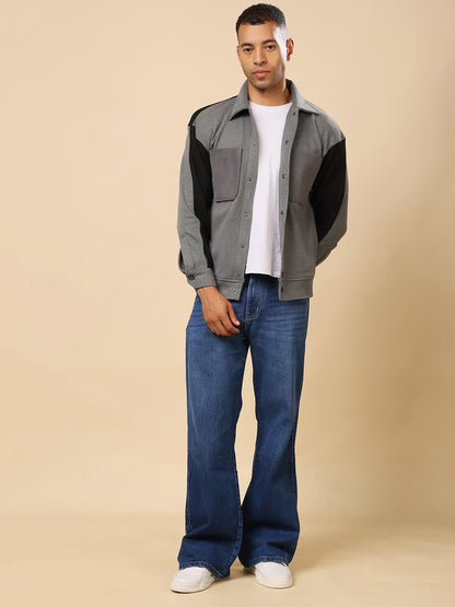 Stylox Men’s Shacket with Button Closure – Stylish Jacket for Every Season