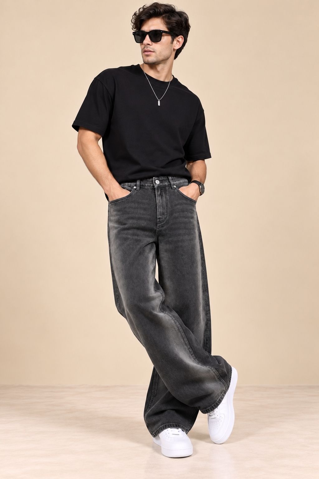 Stylox Men’s Flared Fit Non-Stretchable Denim Jeans