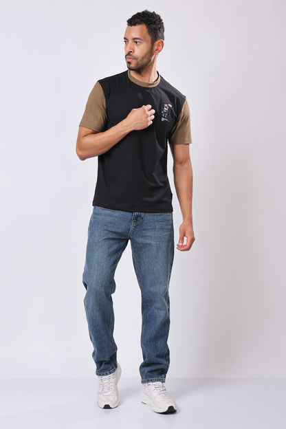 Stylox Printed Round Neck T-Shirt