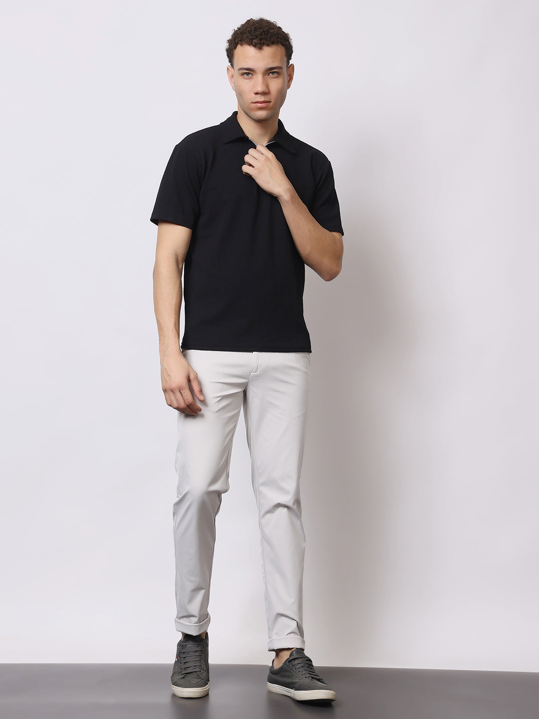 Stylox Men’s Premium Regular Fit Stretch Trousers – Formal & Casual Pants | Wrinkle-Free Office Wear - Stylox