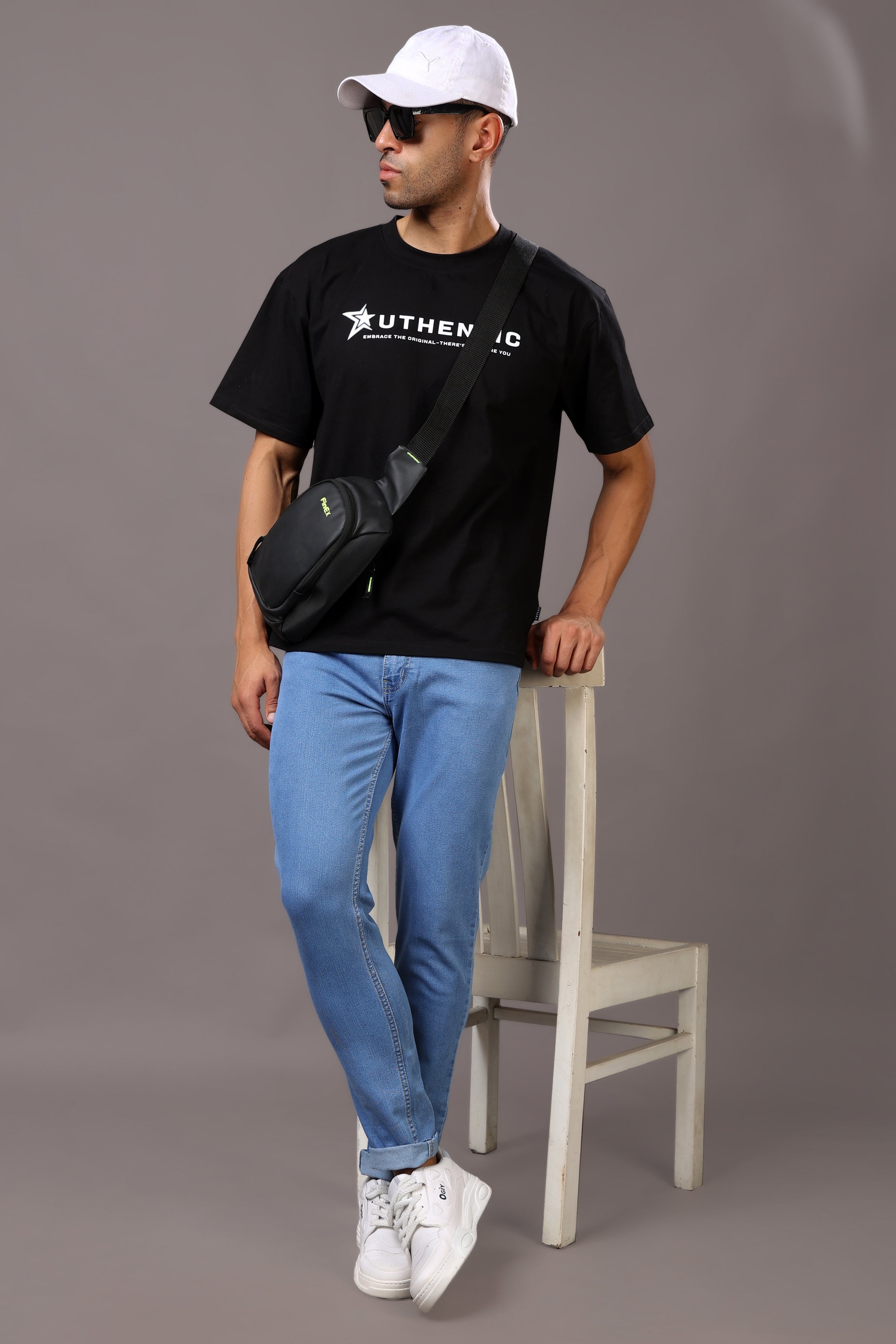 Stylox Men’s Slim Fit Mid-Rise Casual Denim Jeans - Stylox