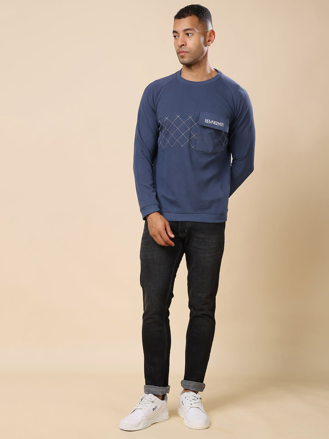 Stylox Men’s Round Neck Full Sleeve Sweatshirt – Classic Fit, Soft Fabric & Cozy Winter Wear