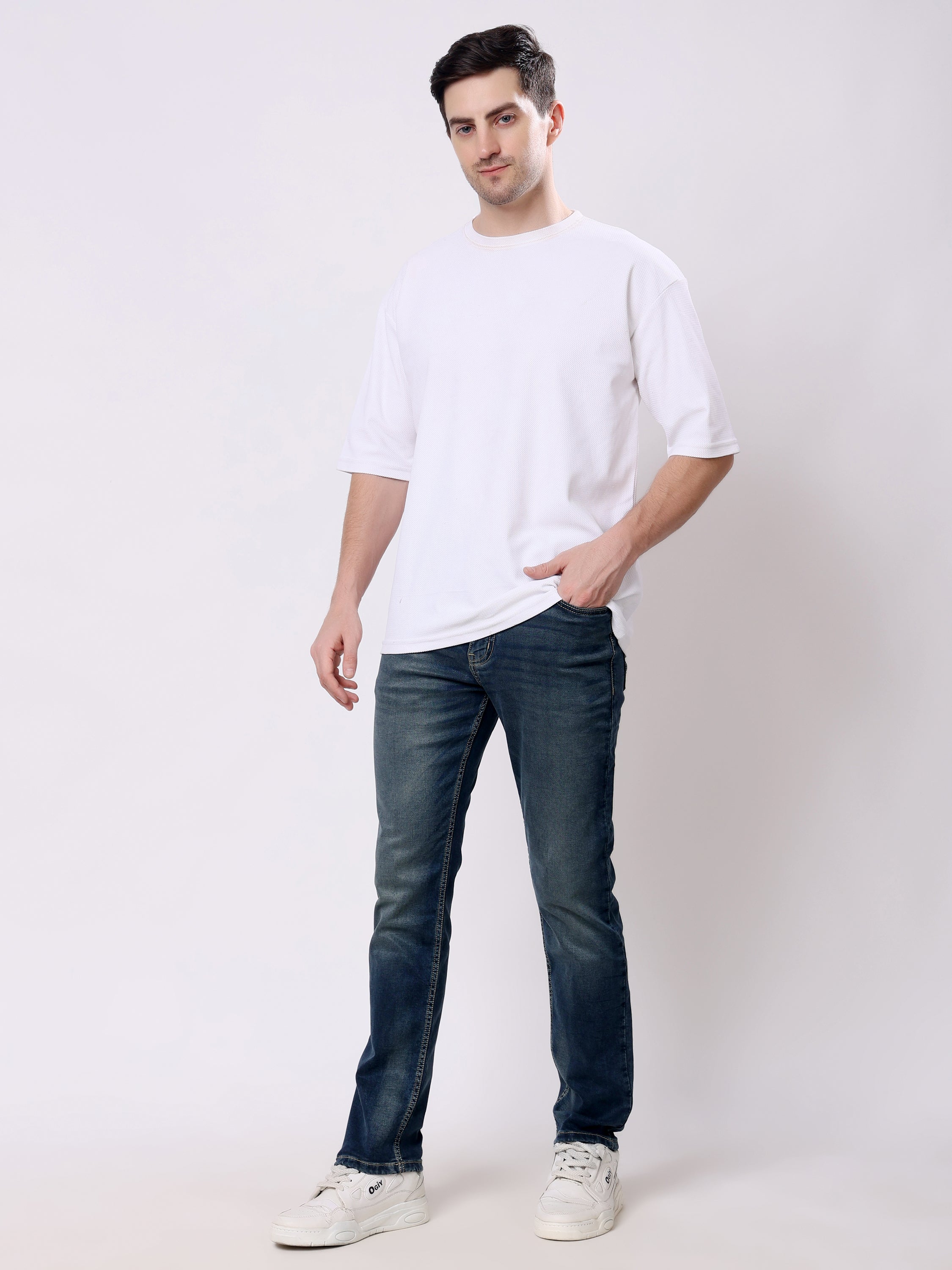 Stylox Men’s Stretchable Slim Fit Casual Denim Jeans - Stylox