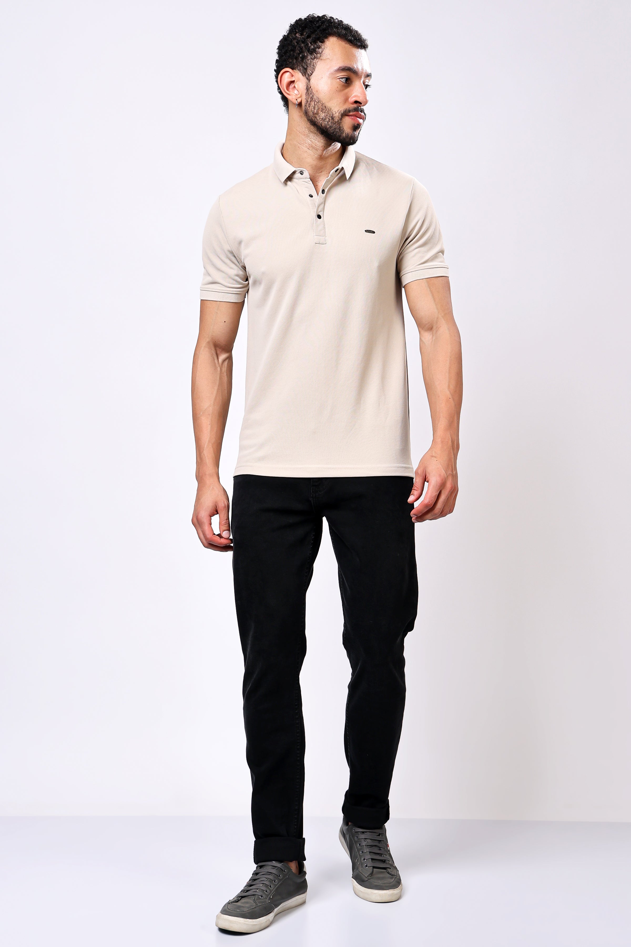 Stylox Solid Polo T-Shirt For Men - Stylox
