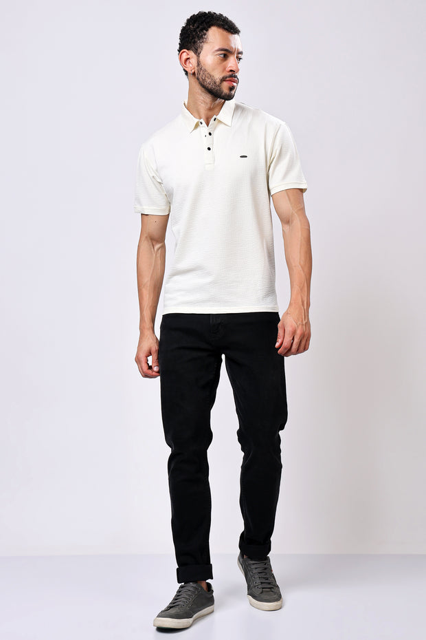 Stylox Solid Polo T-Shirt For Men