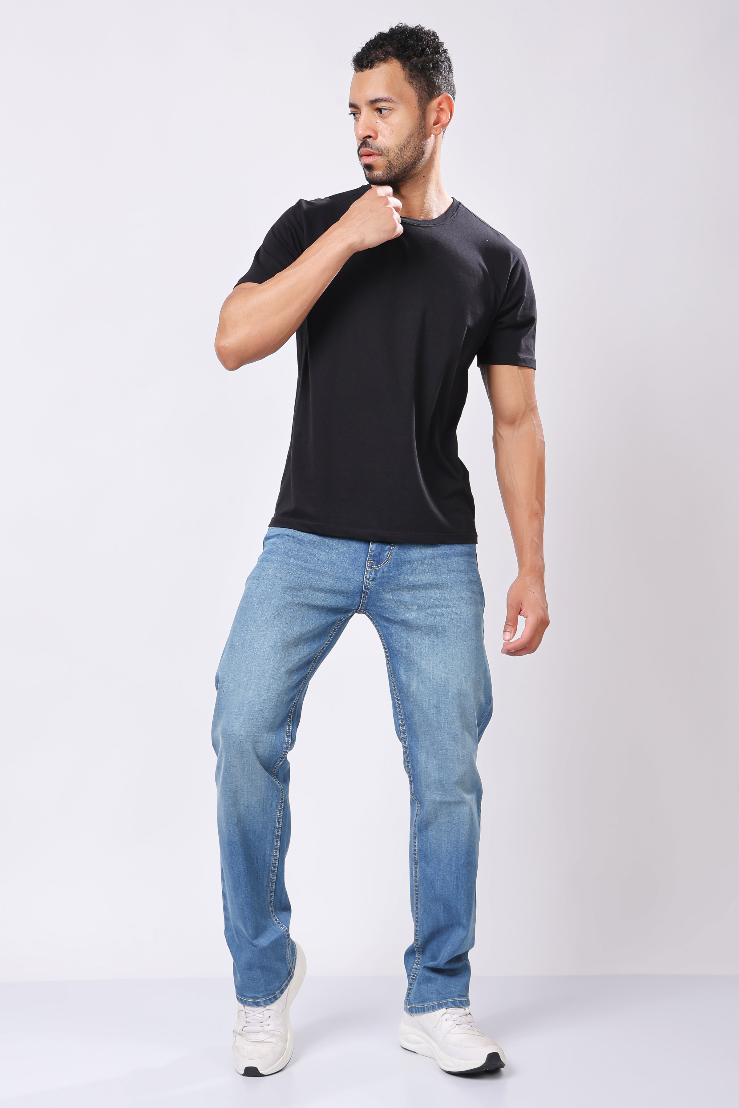 Stylox Comfort Fit Men's Denim Jeans - Dark Blue, Mid Light Blue| J-023 - Stylox