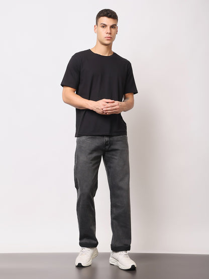 Stylox Men’s Comfort Fit Solid Jeans | Premium Stretchable Plain Denim Jeans for Men | Mid-Rise Relaxed Fit Jeans