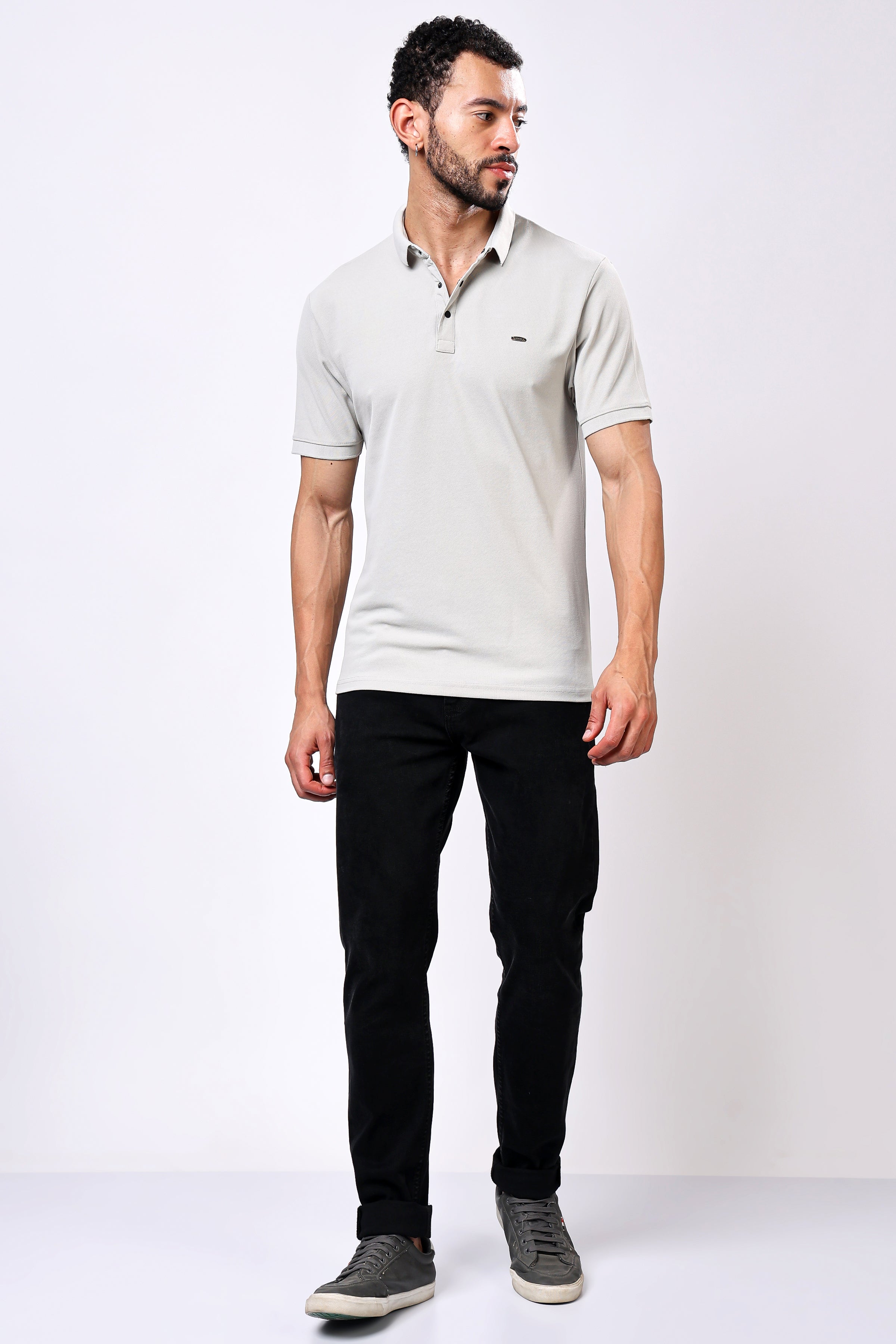 Stylox Solid Polo T-Shirt For Men - Stylox