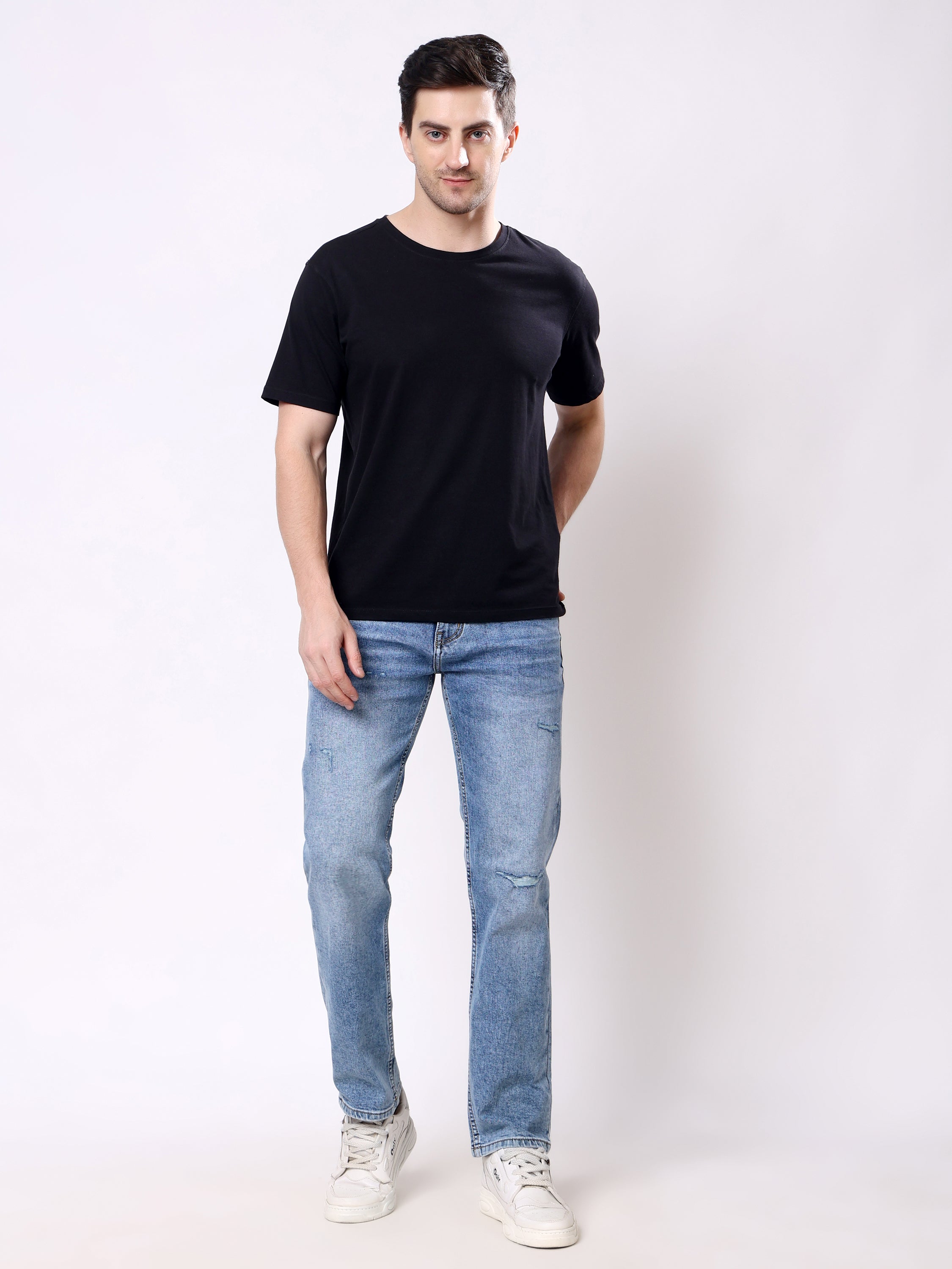 Stylox Men’s Non-Stretch Comfort Fit Denim Jeans - Stylox