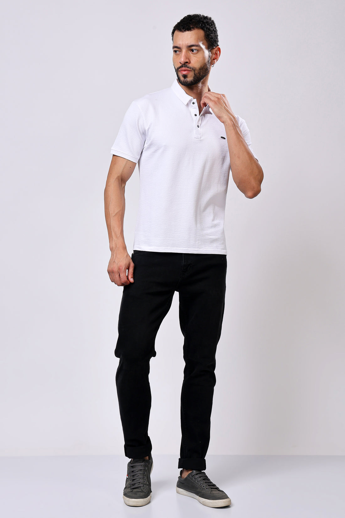 Stylox Solid Polo T-Shirt For Men