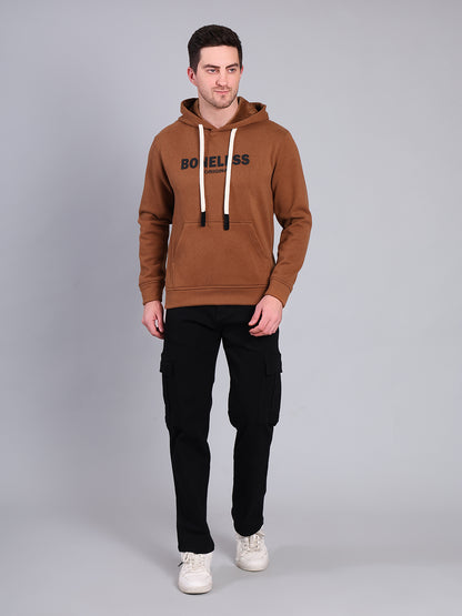 Stylox Men’s Winter Hooded Sweatshirt | Printed Pullover Hoodie with Kangaroo Pocket | Warm Casual Wear