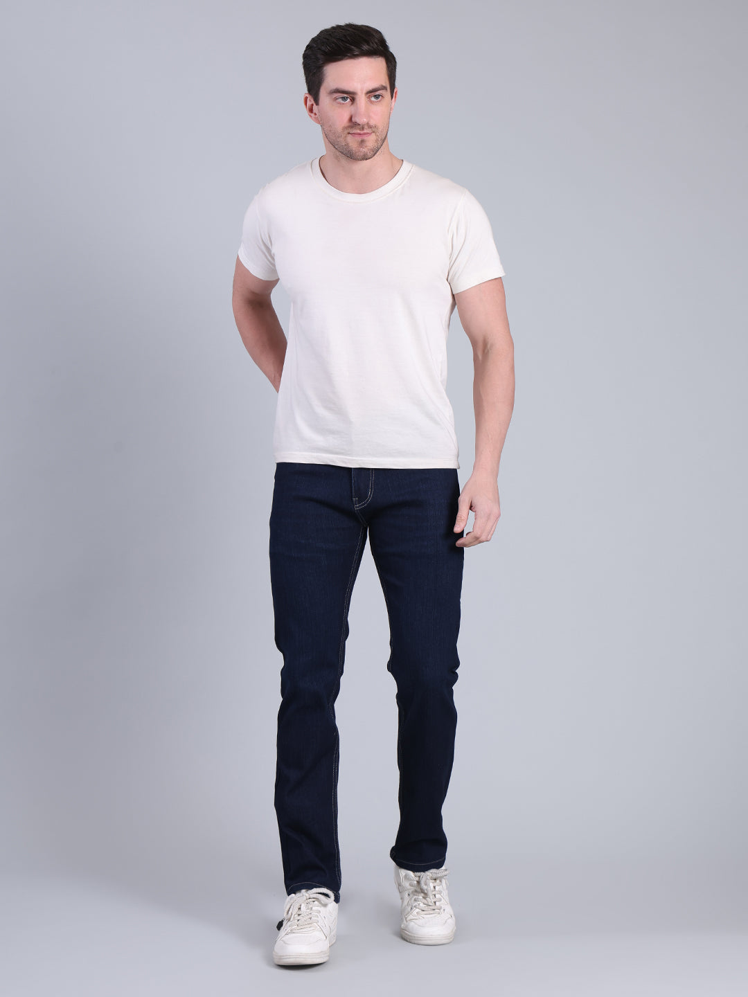 Stylox Men’s Slim Fit Jeans | Mid Rise Stretch Denim with Clean Wash for Everyday Style