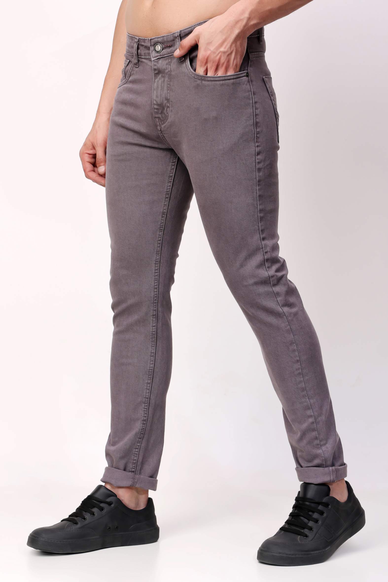 Stylox Men Slim Fit Jeans - Mid Grey - 5610-10886 - Stylox