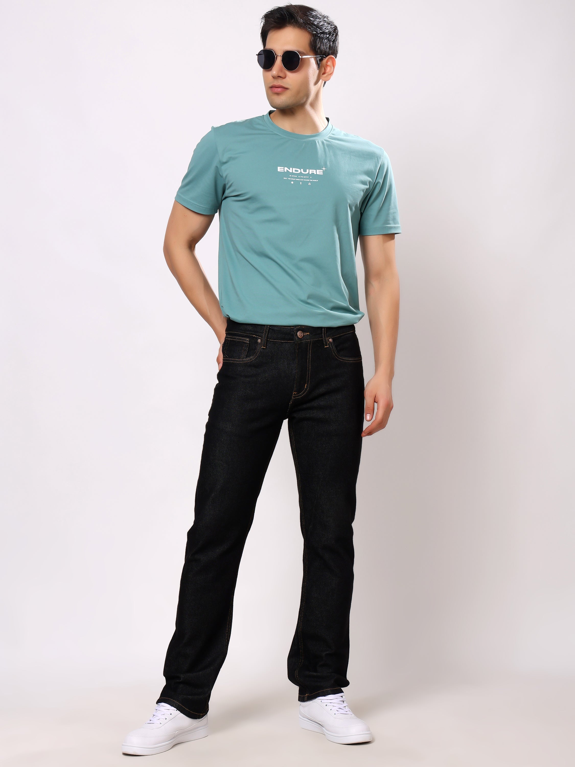 Stylox Men’s Comfort Fit No-Fade Stretchable Denim Jeans