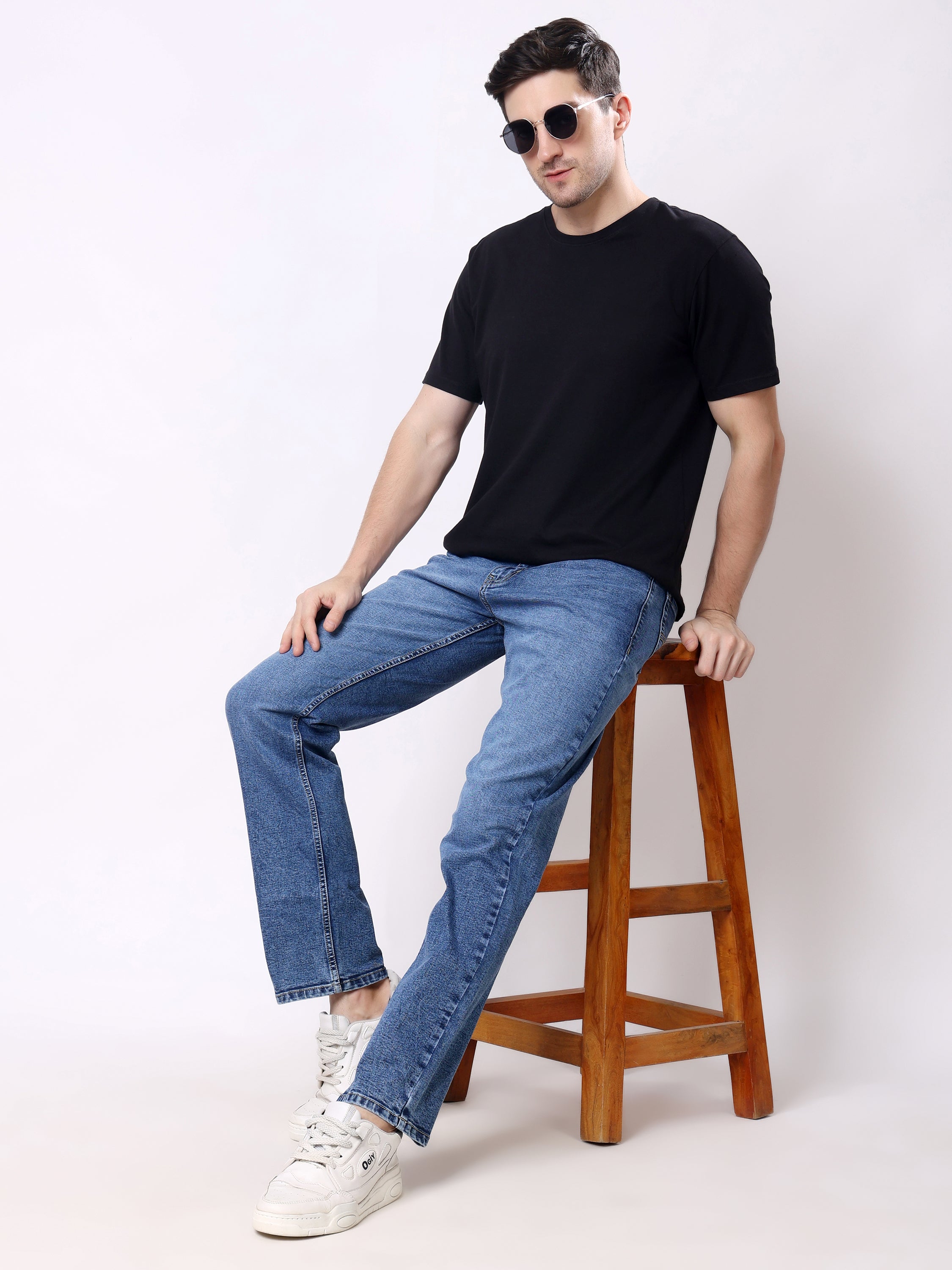Stylox Men’s Comfort Fit Stretchable Denim Jeans - Stylox