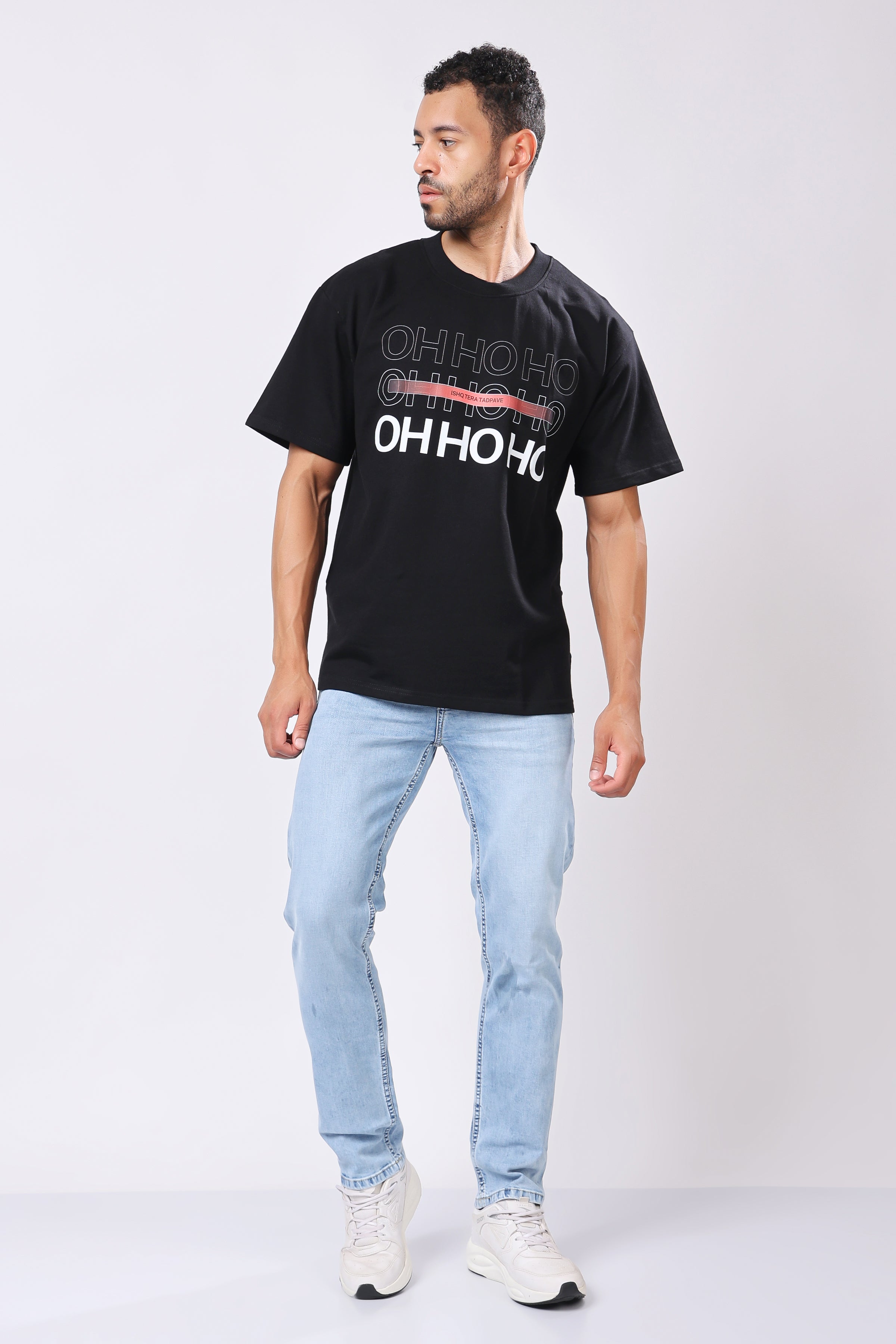 Stylox Men’s Oversized Round Neck Half Sleeve Printed T-Shirt | Premium Cotton Loose Fit Graphic Tee for Streetwear &amp; Casual Style