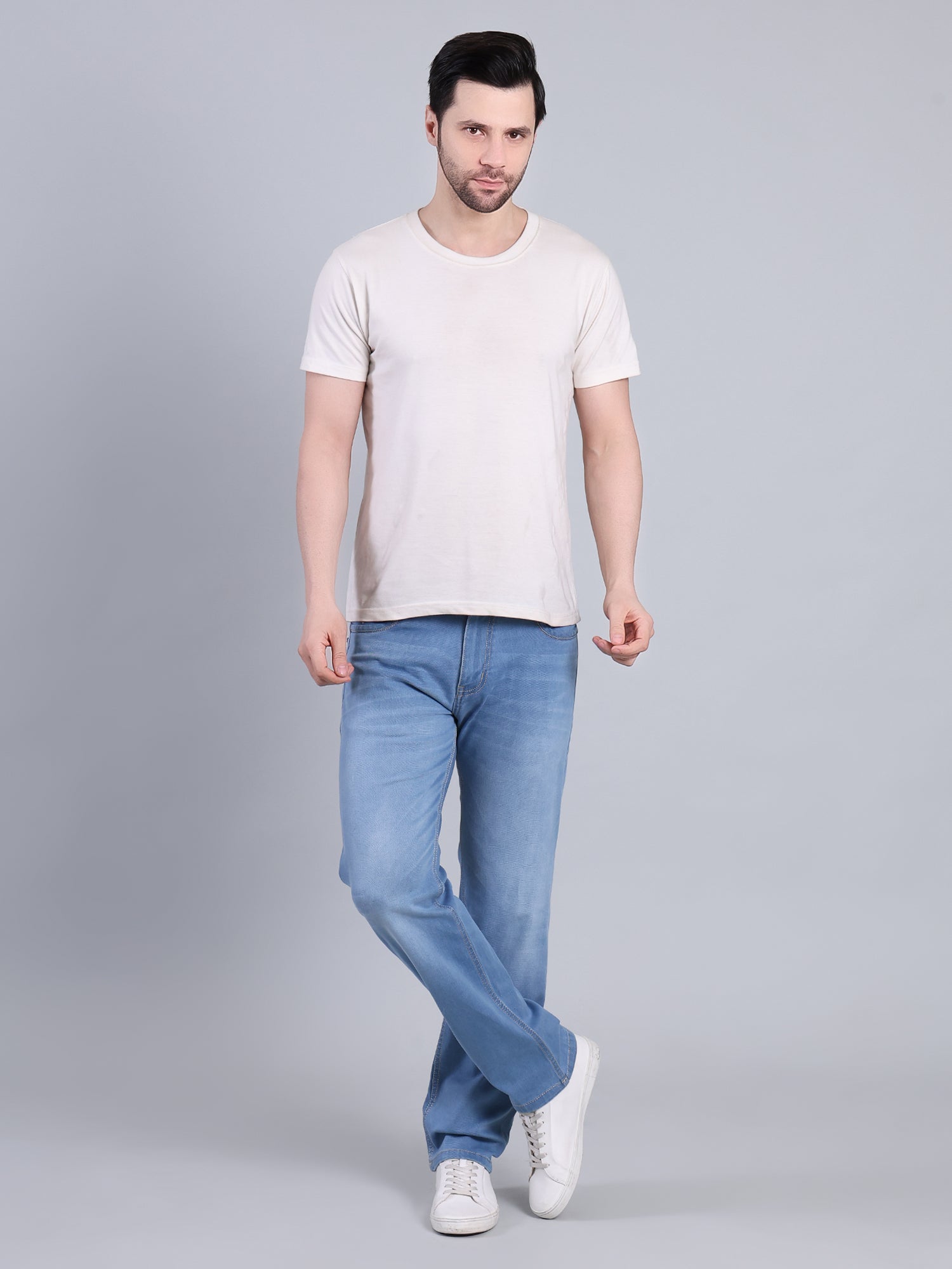 Stylox Men’s Comfort Fit Mid-Rise Jeans