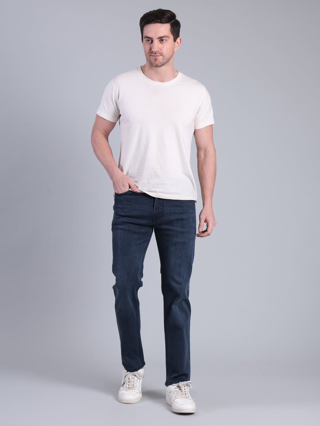 Stylox Men’s Straight Fit Jeans | Classic Denim Jeans for Men | Mid-Rise Everyday Casual Wear Jeans