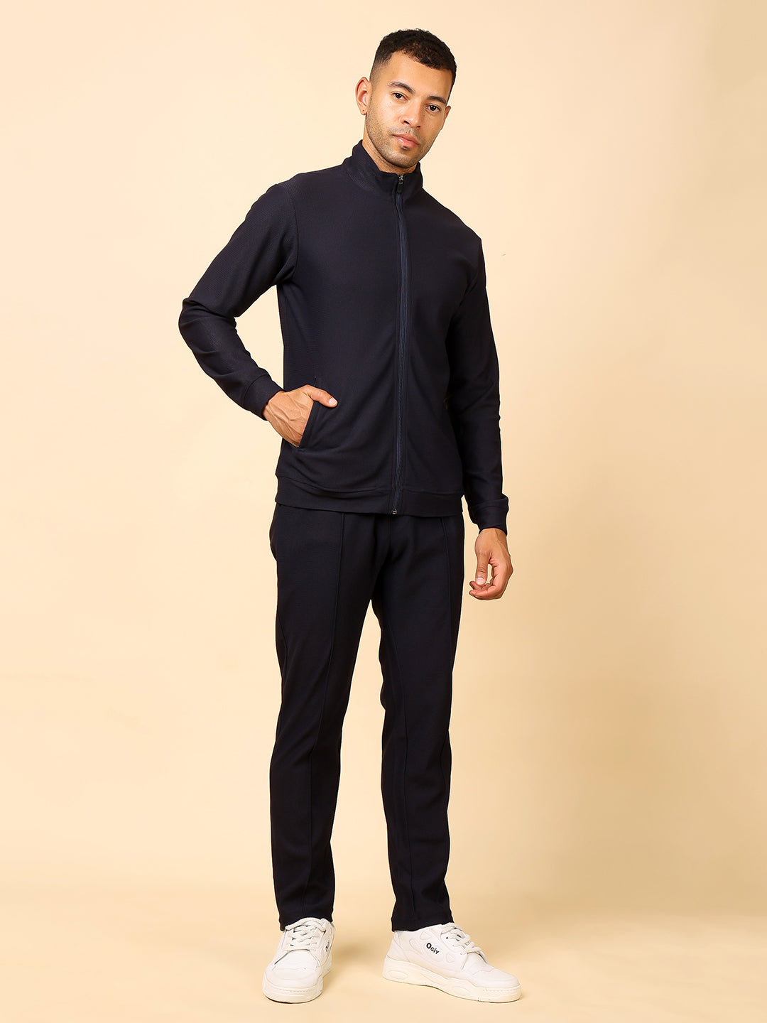 Stylox Men’s Solid Tracksuit – Stylish Full Set for Sports, Gym & Casual Wear - Stylox