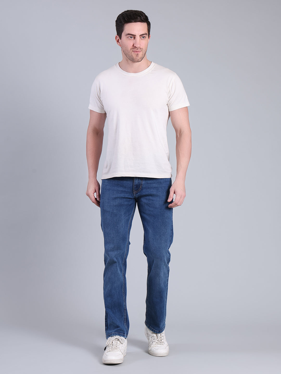 Stylox Men’s Straight Fit Jeans | Classic Denim Jeans for Men | Mid-Rise Everyday Casual Wear Jeans