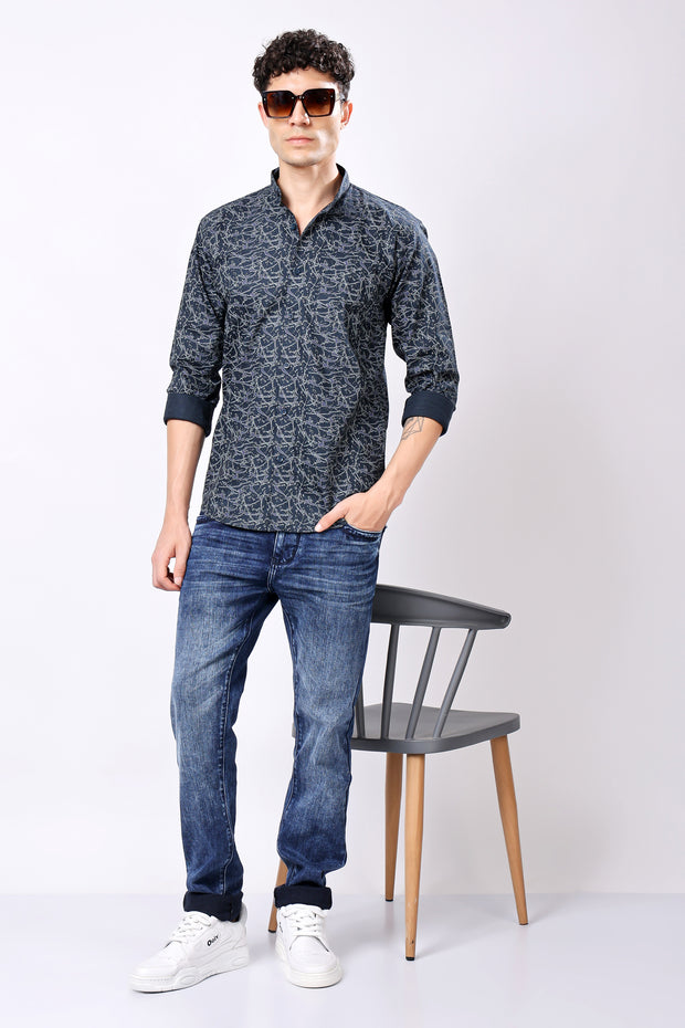 STYLOX FULL SLEEVE PRINTED CASUAL SHIRT