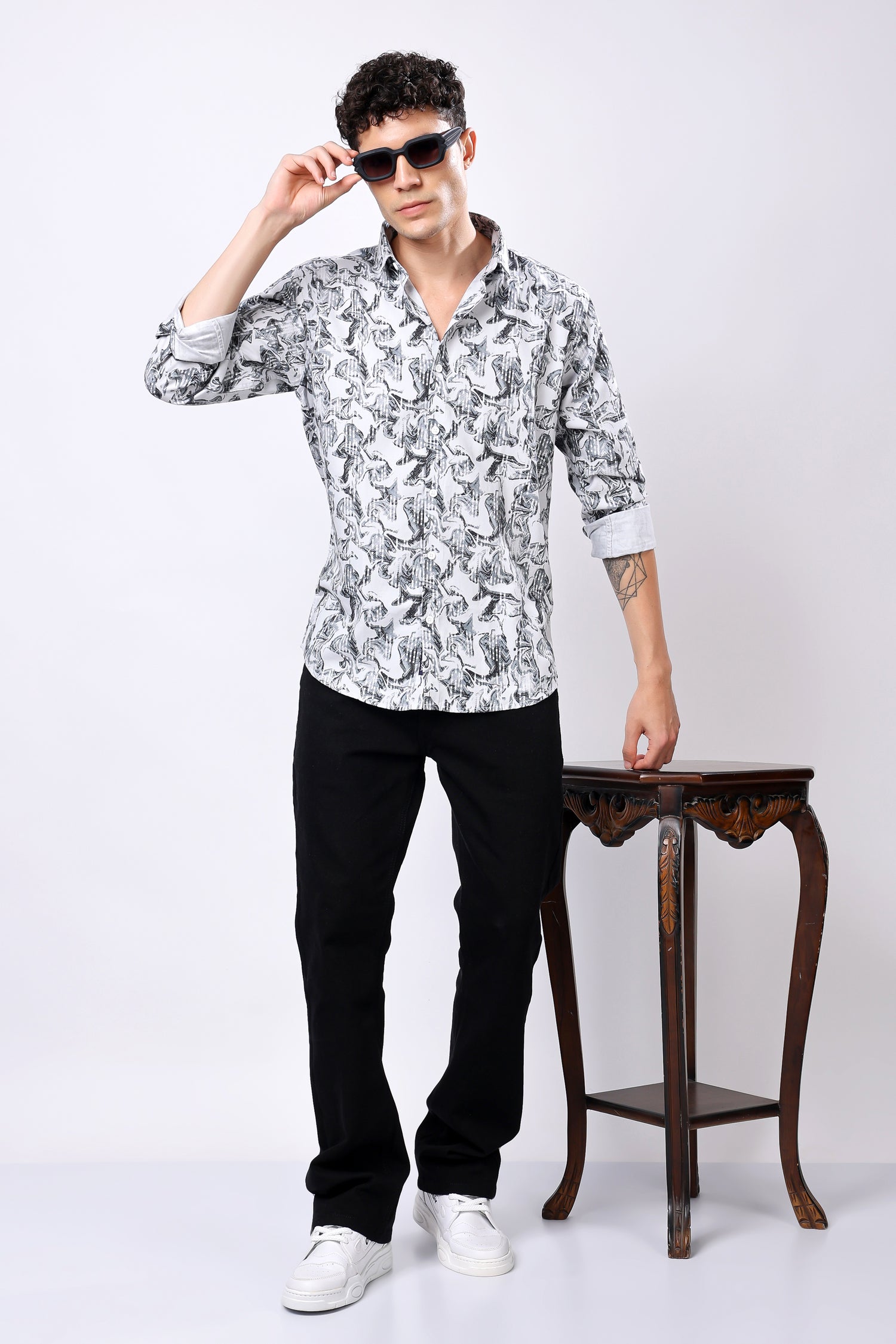 STYLOX Printed Full Sleeve Casual Shirt