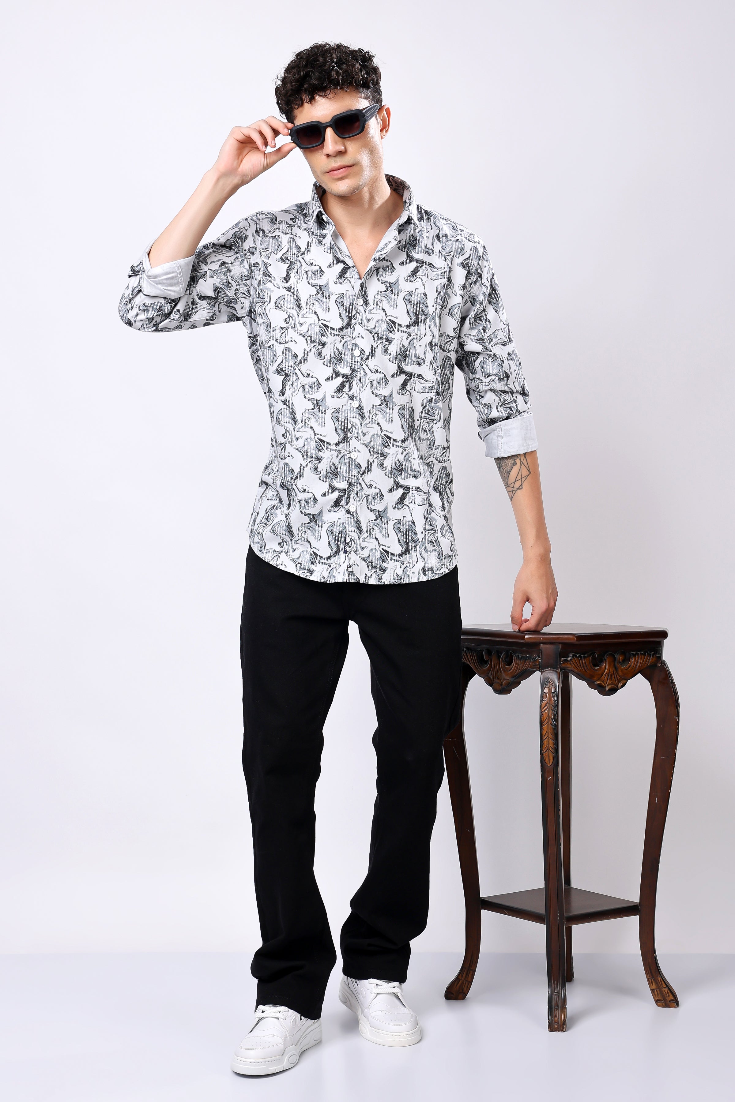 STYLOX Printed Full Sleeve Casual Shirt