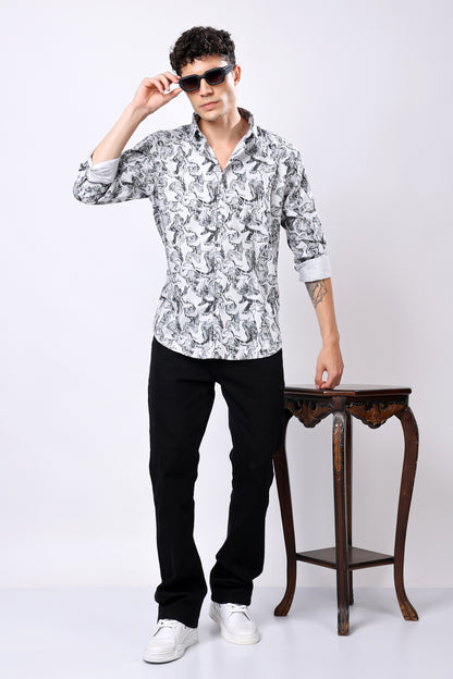 STYLOX Printed Full Sleeve Casual Shirt