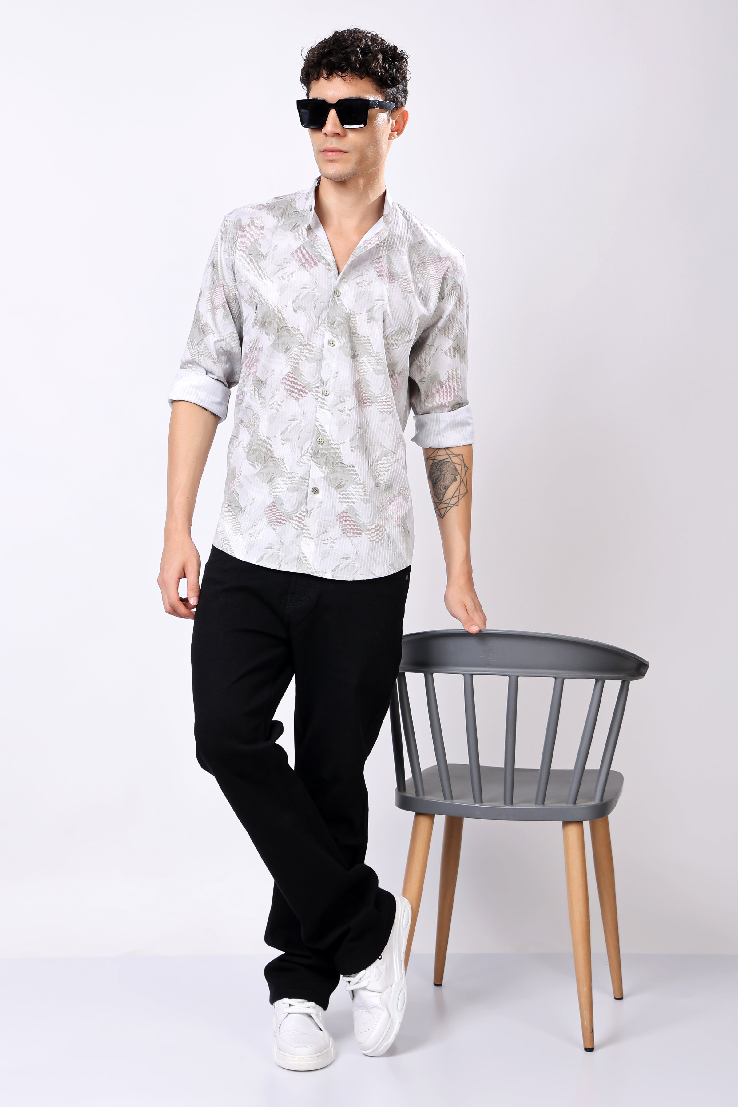 Stylox Full Sleeve Printed Casual Shirt For Men - Stylox