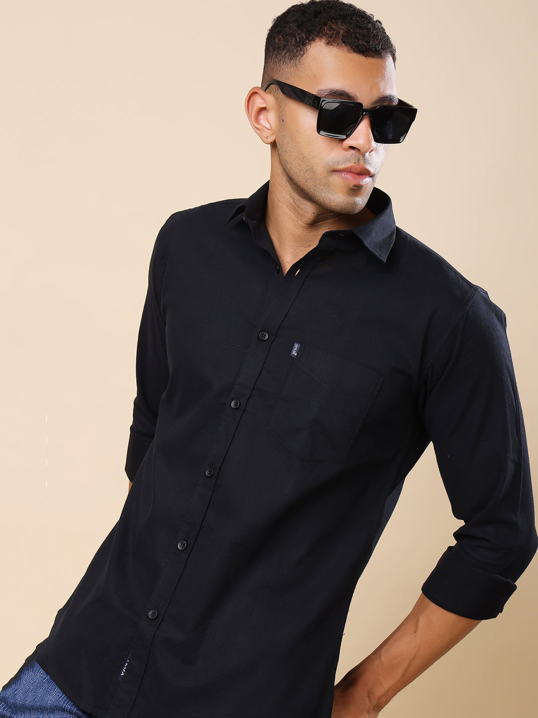 Stylox Men’s Regular Fit Oxford Full Sleeve Solid Shirt – Classic Elegance with Modern Comfort