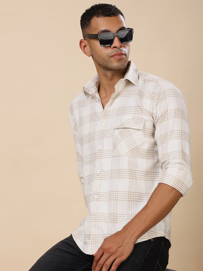 Stylox Men’s Check Full Sleeve Regular Fit Shirt – Classic Checks, Timeless Style