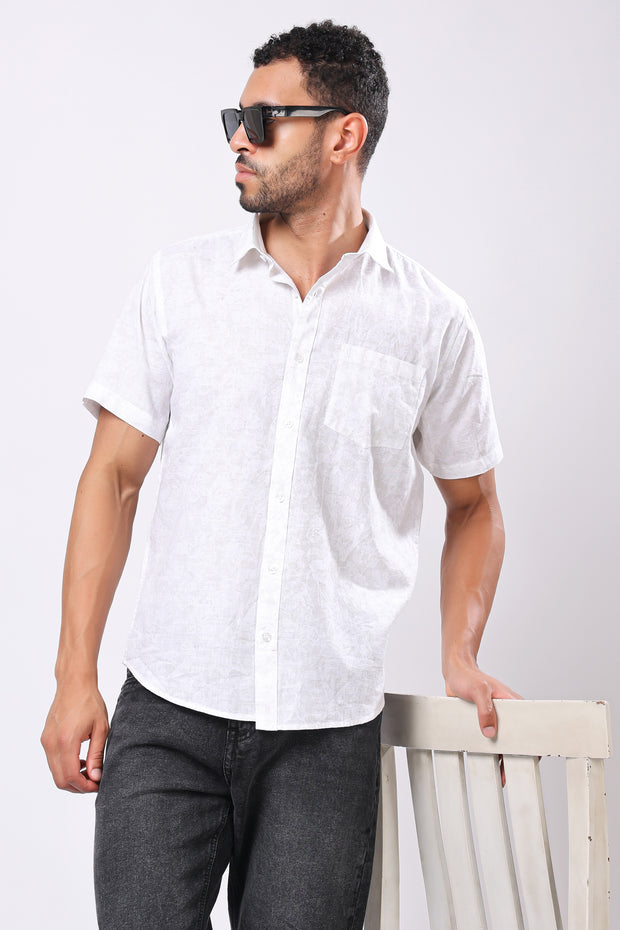 STYLOX HALF SLEEVE PRINTED CASUAL SHIRT