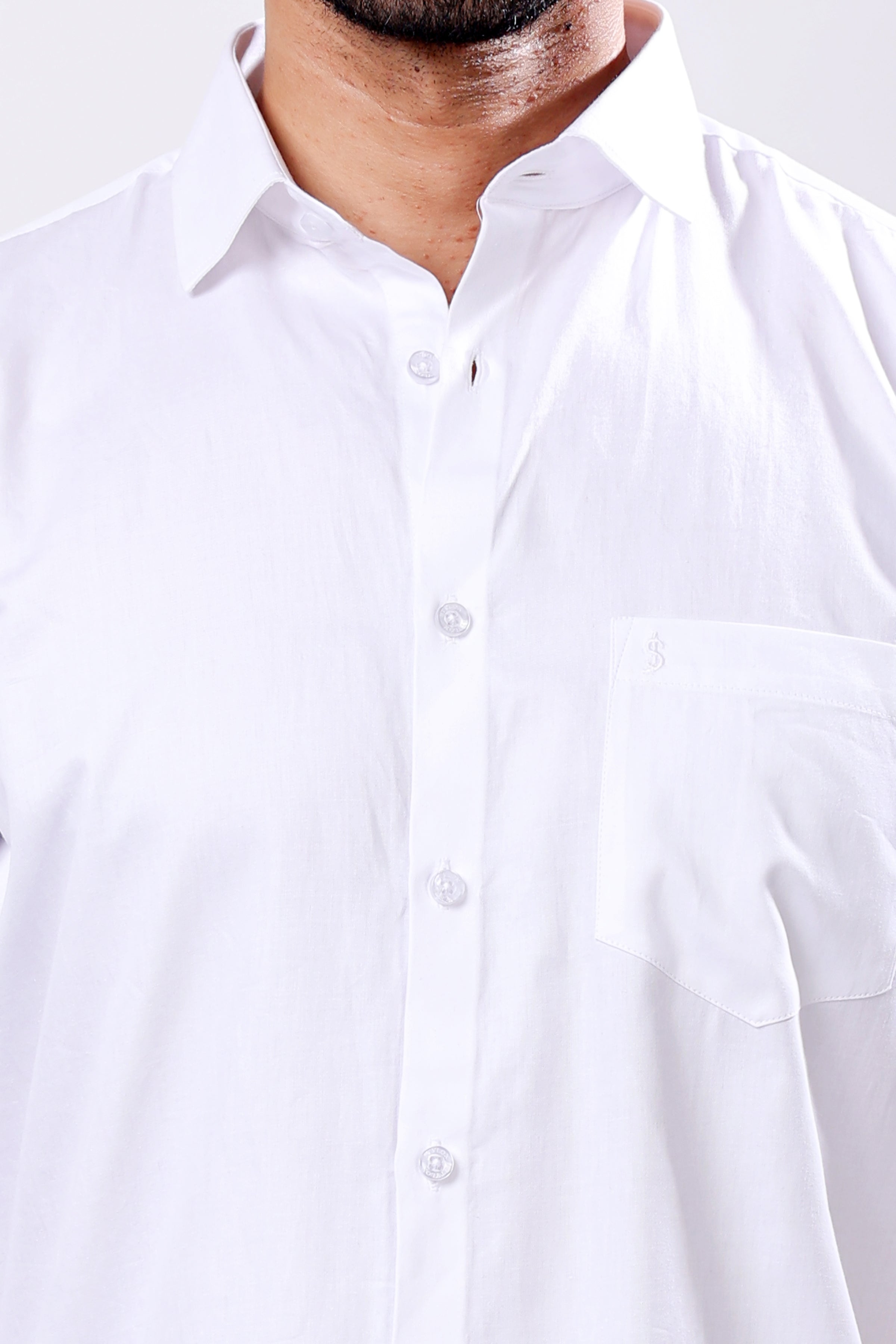 Stylox Men’s White Full Sleeve Regular Fit Shirt – Classic, Elegant & Comfortable Everyday Wear