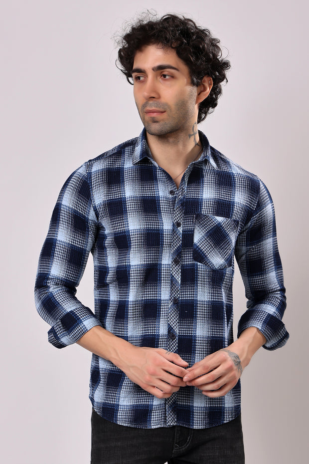 Stylox Denim Check Shirt