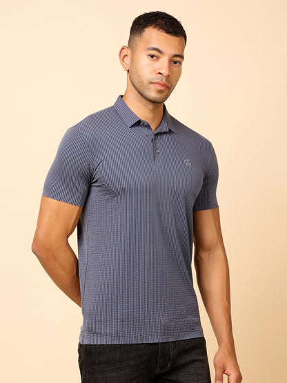 Stylox Premium Stretchable Solid Slim Fit Polo T-Shirt – Comfort Meets Style