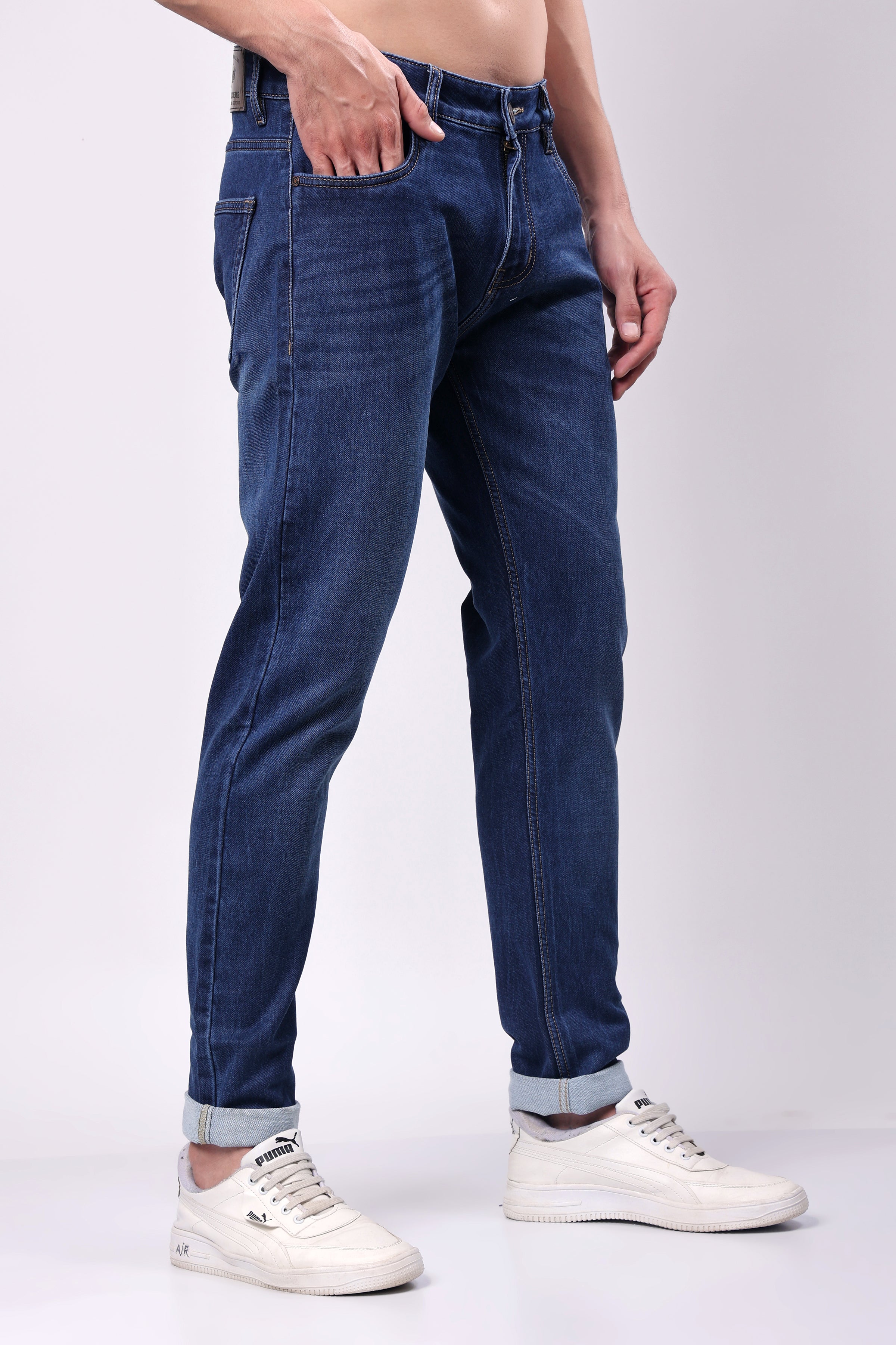 Stylox Men’s Slim Fit Blue Denim Jeans,  - 5110-11131 - Stylox