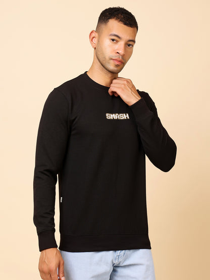Stylox Men’s Round Neck Full Sleeve Sweatshirt with Back Graphic Print – Casual Streetwear Style