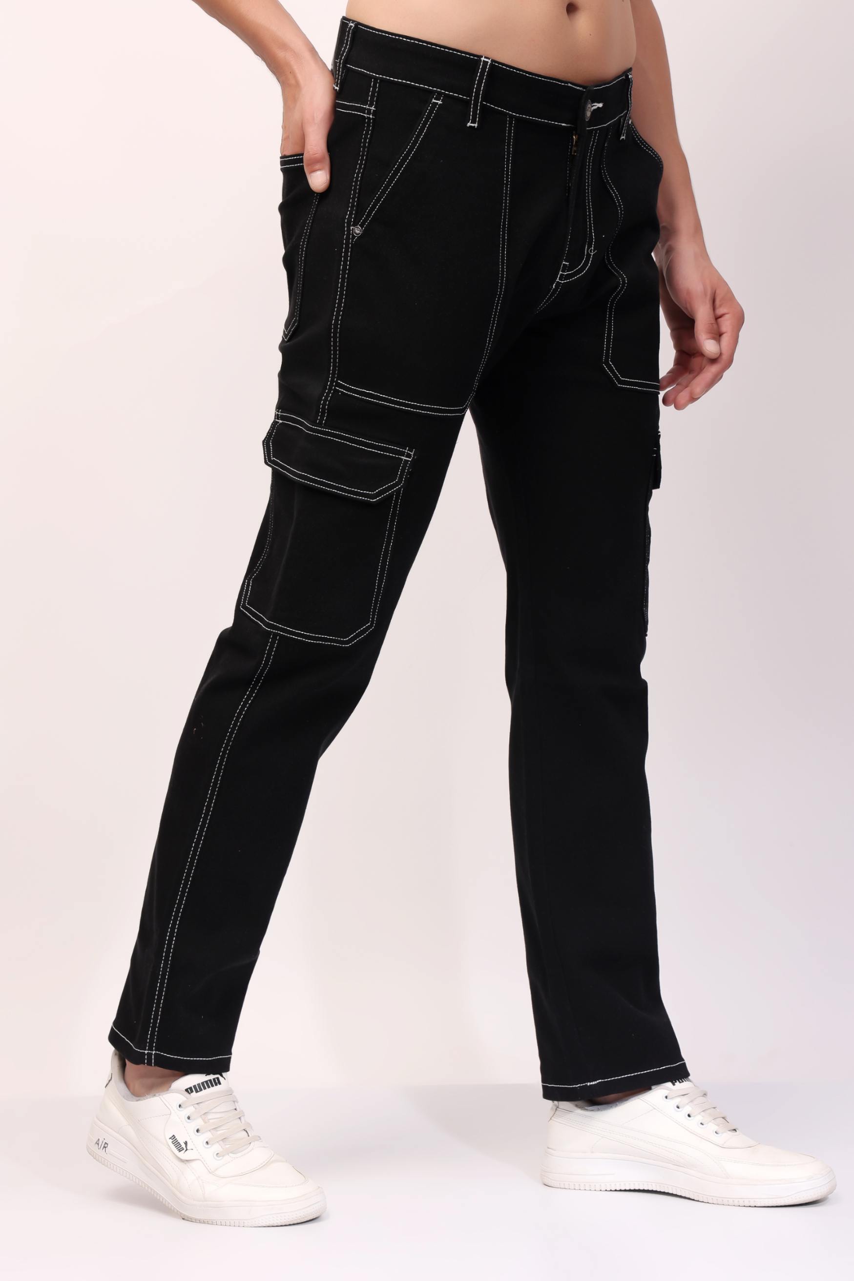 Stylox Men’s Comfort Fit Jeans in Black- 5870-10953 - Stylox