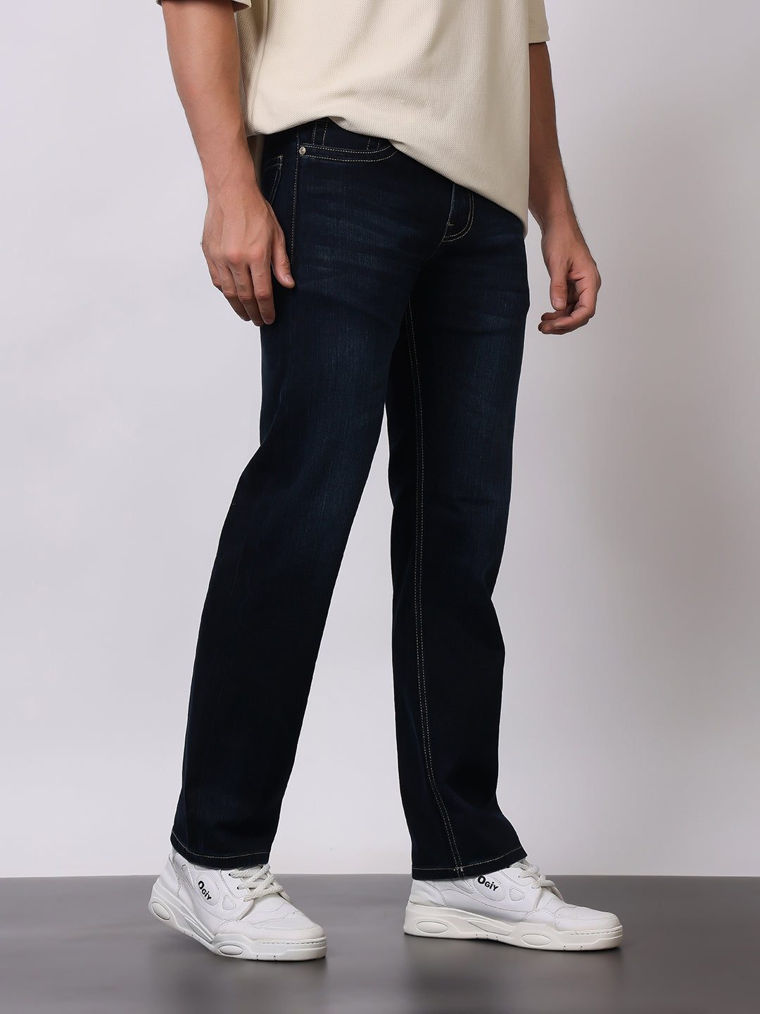 Stylox Premium Comfort Fit Jeans for Men | Soft Cotton Denim | Relaxed Everyday Casual Wear - Stylox