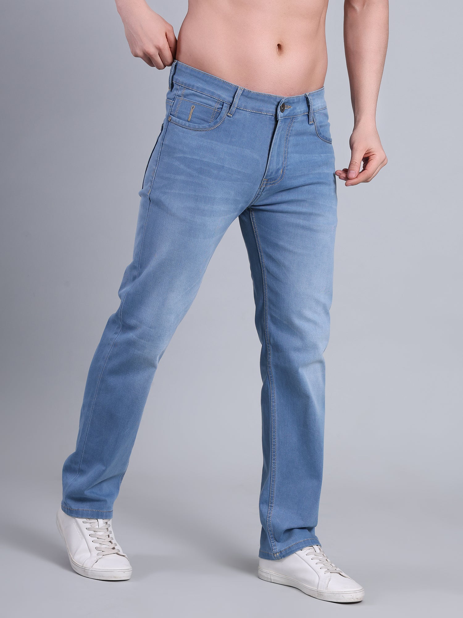 Stylox Men’s Comfort Fit Mid-Rise Jeans